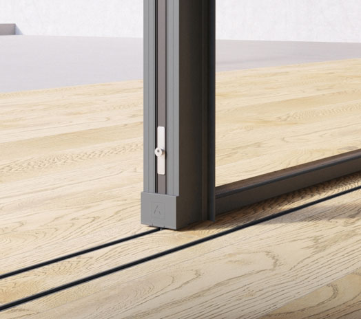 A minimalist sliding system for great aesthetics